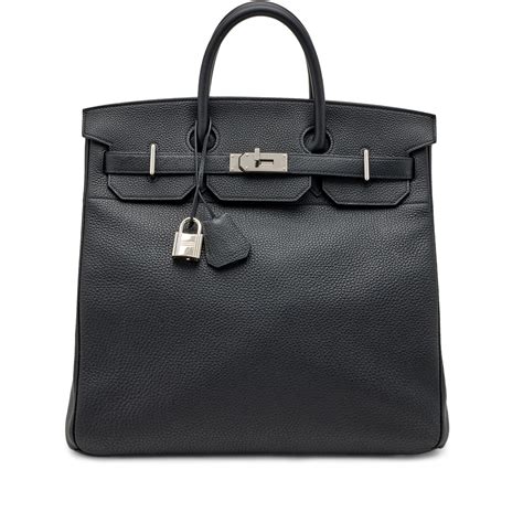 hermes hac birkin black|Hermes Birkin black bag price.